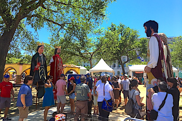 "Giants" of Patron Saints from a town in Catalonia, Spain